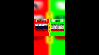 RUSSIA vs IRAN Military Power Comparison 2022 #shorts II RUSSIAN ARMY vs IRAN ARMY 2022 #shorts