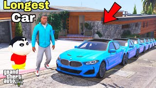 Franklin And Shinchan Make A World Longest CAR in Los Santos Most Expensive car IN GTA V