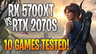 AMD RX 5700 XT vs Nvidia RTX 2070 Super | 10 Game Benchmark Test and Gameplay