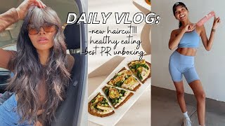 VLOG: NEW HAIR, PR UNBOXING (omg!!!) + HEALTHY QUICK LUNCH! | NICOLE ELISE