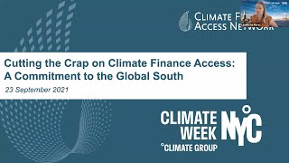 Cutting the Crap on Climate Finance Access: A Commitment to the Global South