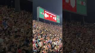 Así cantaron el himno nacional en el defensores del Chaco #Paraguay