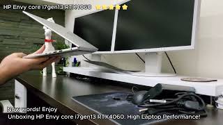 Unboxing HP Envy Laptop 16t-h1000, 16.1 -Core i7 Gen13 NVIDIA RTX4060 #hpenvy #unboxing #unboxinghp