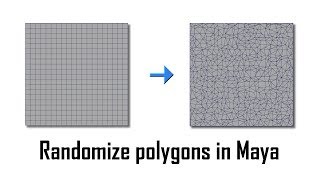 Maya short tutorial: Randomize polygons for dynamics