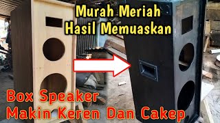 TEKSTUR KULIT JERUK // CARA FINISHING BOX SPEAKER  // MURAH MERIAH  PAKAI NAT-LEM & PASIR