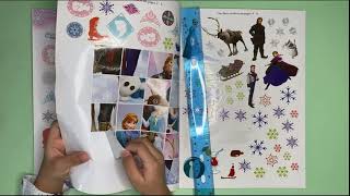 Frozen character sticker puzzle