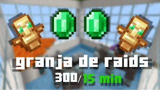 ✅☑️granja de raids fácil y eficiente (+300 ítems en 15 minutos), Minecraft bedrock 1.20+