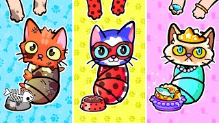 TRIPLETS OF CATS WERE SEPARATED AT BIRTH | Sad Story in Avatar World | Toca Boca