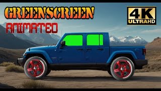 GREEN SCREEN frame ,jeep wheels rotation green window #greenscreen #frame #overlay #vegas #editing