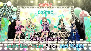 「デレステ」Deresute Birthday 60fps MV: comic cosmic- SicklyHearts, Haa-chan, Yuka, Yukko SSR