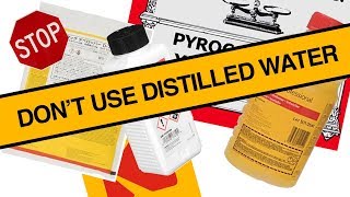 Why you should use distilled water when developing film