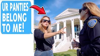 Karen Calls COPS On Me When I REFUSE To Give Her My Underwear! Wants Me Arrested!  || Stories Medi