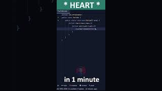 Heart in one minute | Coding WhatsApp Status