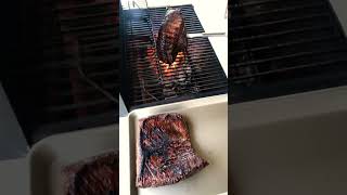 💨Windy Day🔥Smoking Brisket 🥩#viral #trending #shorts