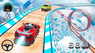 Mega Ramp Car Stunts Racing - 3D Impossible Crazy Car Race Driver Games -  Android GamePlay