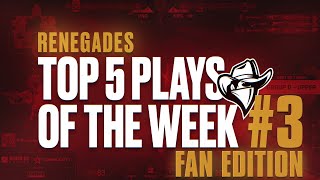 Renegades Top Plays of The Week : January Week 3 | Presented By Velocilinx