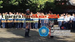 Upacara Hardiknas 2024 SMP & SD Unismuh Makassar