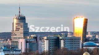 Polska z drona - SZCZECIN - zachód słońca - Mavic 3