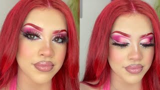 Pink cheetah eyeliner makeup tutorial