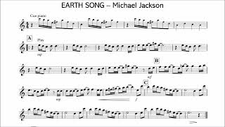 Alto Saxophone Play-Along - Earth Song - Michael Jackson