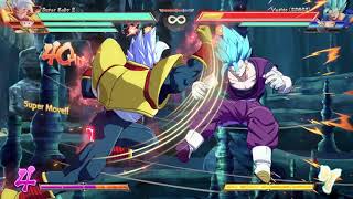 DBFZ S3 Baby Vegeta spark tornado loop ft SSJ Goku controlled assist 86 hits solo TOD