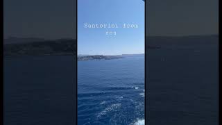 The views of Santorini from a cruise ship #shorts