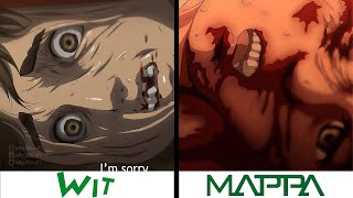 MAPPA vs WIT STUDIO - Attack On Titan Season 4 Part 3 Cour 1