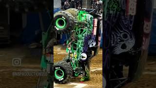 Grave Digger Two Wheel Skills #monstertrucks #skills #moonwalk #monstertruck #shorts #nbproductions