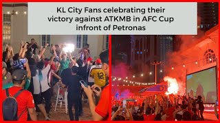 Kuala Lumpur City fans Celebrating their Victory over ATK Mohun Bagan in AFC Cup interzone Semifinal