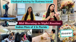 INDIAN MOM OF 2 MID MORNING TO NIGHT ROUTINE,HUSBAND'S WORK TRAVEL,DOSSIER FRAGRENCES REVIEWUNBOXING