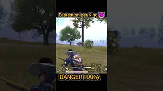 FASTEST😈  DOUBLE SNIPER KING 👑 PUBG BGMI | DANGER RAKA🔥#shorts #short #viral #sniper #trending #pubg