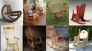 Best 8 Ideas Exclusive handmade wooden furniture Elegant style designer rocking chair made of wood