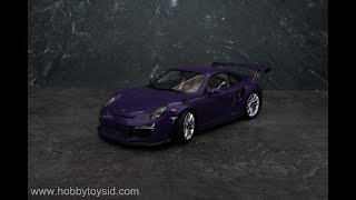 AUTOart Porsche 911 (991) GT3 RS Scale 1:18 Model Car - Ultra Violet (78169)