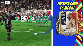 Is He The Fastest Card In The Game?? | Henry Review || Ea Fc #fcmobile