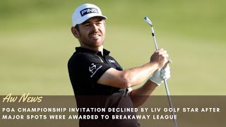 Louis Oosthuizen Declined a Spot In The PGA Championship