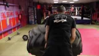 Johnny 'Swift' Smith circuit training with Billy Murray at ProKick