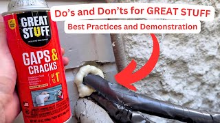 Best Tips for Using Great Stuff Expanding Foam | How to Use Foam Sealer | AC Line Insulation