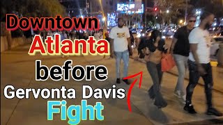 Downtown Atlanta vlog before the Gervonta Davis fight.