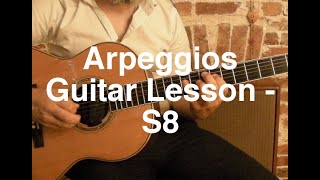 Arpeggios Guitar Lesson Step 8 | Arpeggios around each major scale shape