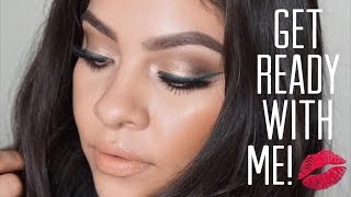 GRWM♡ Gold Smokey w Green Liner [July2015]