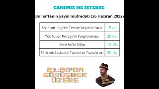 Canımız Ne İsterse 🎙️ (26.06.2022) - ⛏️🧰🔥🦺 |🎤 📺⚖️ | ⚔️| 🇹🇷🏀⛹🏾‍♂️