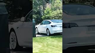 What is this Tesla driver trying to say?