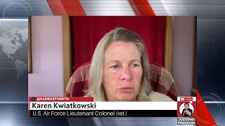 [MUST WATCH] - LtCOL. Karen Kwiatkowski -  Truth Bursting at the Seams