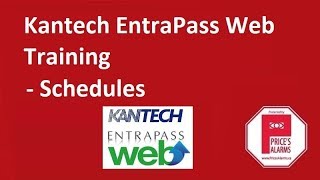 Kantech EntraPass Web Training - Schedules