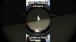 M4 + Thermal Scope 4x squad viped #pubg #ps5 #clutch #bgmi