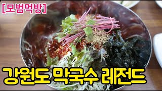 [모범먹방] 강원도 레전드라 불리는 막국수 집은 뭐가 다를까? (현대막국수)