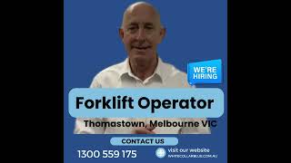 Forklift Operator | Melbourne