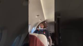 K Camp on a private jet with his friend who is afraid of heights #shorts