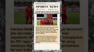 Bahrain minta Pertandingan vs Timnas dipindah di Luar RI #timnas #football #youtubeshorts #trending