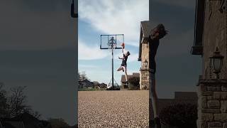 dunking with different balls🏀#dunking#basketball#shorts#viral#fyp#funny